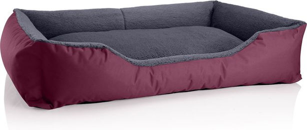 BedDog Teddy Hundebett aus Plüsch mit waschbarem Rand und Hundekissen – Bild 1 von 1