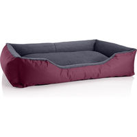 Produktbild von BedDog Teddy Hundebett aus Plüsch mit waschbarem Rand und Hundekissen