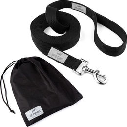Produktbild von BedDog TYSON Schleppleine aus Nylon mit Aufbewahrungsbeutel und Handschlaufe Schwarz
