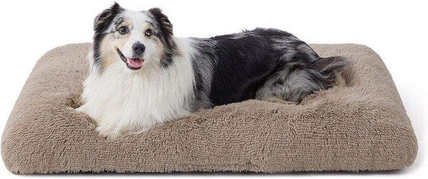Bedsure Hundebett XL für große Hunde aus Sherpa, waschbare und rutschfeste Hundematratze, Beige, 104 x 69 x 8 cm – Bild 1 von 1