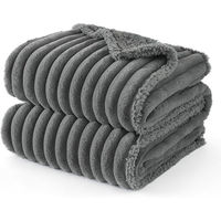 Produktbild von BEDSURE Hundedecke wasserdicht und waschbar aus Cord für große Hunde, Grau, 152 x 203 cm