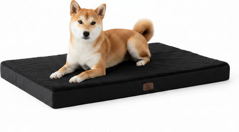 Bedsure Hundematte für Hunde Katzen und Kleintiere aus Oxford-Gewebe Schwarz 112 x 81 x 7,6 cm – Bild 1 von 1