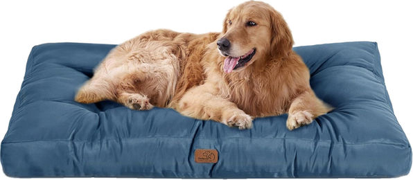 BEDSURE Hundematte wasserdicht aus Oxford-Gewebe XL Marineblau 111 x 89 x 10 cm – Bild 1 von 1