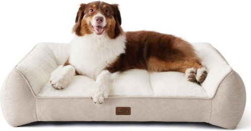 BEDSURE Hundesofa für große Rassen und Senioren Sandbeige OEKO-TEX-zertifiziert Größe L – Bild 1 von 1