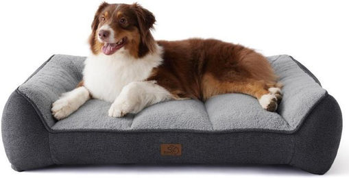 BEDSURE Hundesofa Größe L Anthrazitgrau mit Sherpa-Material OEKO-TEX-zertifiziert – Bild 1 von 1