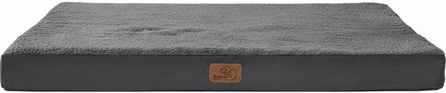 BEDSURE Orthopädisches Hundebett für große Hunde und Senioren, flauschiges Sherpa Hundekissen in Grau, 104 x 74 x 9 cm – Bild 1 von 1