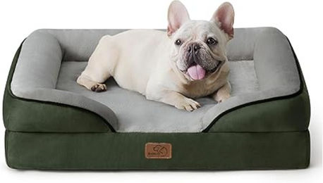 BEDSURE Orthopädisches Hundesofa für kleine Hunde mit Schaumstoff in Grün 71 x 58 cm – Bild 1 von 1