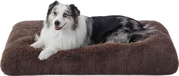 BEDSURE Plüsch-Hundebett für große Hunde in Braun mit OEKO-TEX Standard 100 – Bild 1 von 1