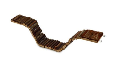 Beeztees Alfy Hangebrücke Holz Spielzeug für Nager Braun – Bild 1 von 2