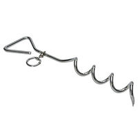 Produktbild von Beeztees Anlegespirale für Hundeleinen aus Metall in Silber 41cm