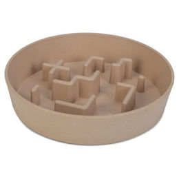 Beeztees Anti-Schlingnapf Nom rosa Slow-Feeder für Katzen aus Melamin Durchmesser 23 cm – Bild 1 von 1