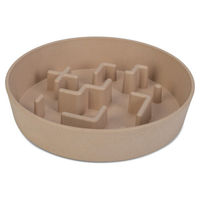 Produktbild von Beeztees Anti-Schlingnapf Nom rosa Slow-Feeder für Katzen aus Melamin Durchmesser 23 cm