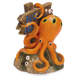 Beeztees Aquariumdekoration No Fishing Octopus Figur und Höhle für Süßwasser in Orange 7x6,5x9 cm – Bild 1 von 3