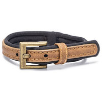 Produktbild von Beeztees Balacron Ax Hundehalsband aus Kunstleder Braun 21-26 cm
