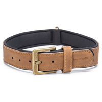 Produktbild von Beeztees Balacron Ax Hundehalsband aus Kunstleder braun 47-57 cm x 3 cm
