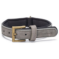 Produktbild von Beeztees Balacron Ax Hundehalsband aus Kunstleder Grau 29-35 cm