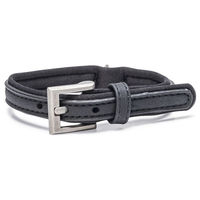 Produktbild von Beeztees Balacron Ax Hundehalsband aus Kunstleder Schwarz 21-26 cm x 10 mm