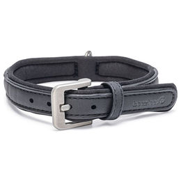Beeztees Balacron Ax Hundehalsband aus Kunstleder Schwarz 29-35 cm – Bild 1 von 4