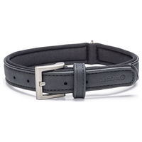 Produktbild von Beeztees Balacron Ax Hundehalsband aus Kunstleder Schwarz 36-44 cm x 2 cm