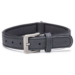 Beeztees Balacron Ax Hundehalsband aus Kunstleder Schwarz 38-48 cm – Bild 1 von 4