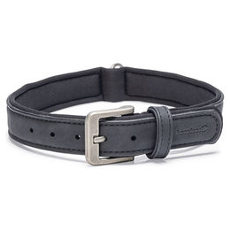 Beeztees Balacron Ax Hundehalsband aus Kunstleder Schwarz 43-53 cm x 25 mm – Bild 1 von 7