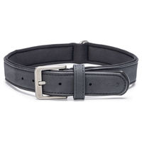 Produktbild von Beeztees Balacron Ax Hundehalsband aus Kunstleder Schwarz 52-62 cm x 3 cm