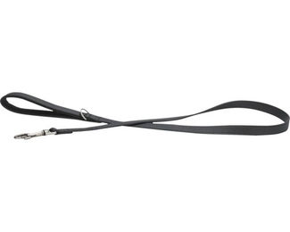 Beeztees Balacron Hundeleine aus Kunstleder Schwarz 180 x 2,5 cm - 180 cm – Bild 1 von 5
