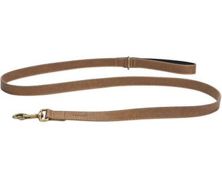 Beeztees Balacron Hundeleine AX aus Kunstleder braun 180 x 2,5 cm - 180 cm – Bild 1 von 5