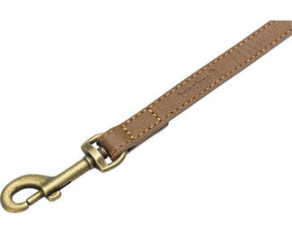 Beeztees Balacron Hundeleine AX aus Kunstleder in Braun 180 x 1,5 cm - 180 cm – Bild 1 von 5