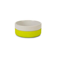 Produktbild von Beeztees BIK Katzennapf aus Keramik und Silikon Weiß Grün 11,5 cm - 350 ml