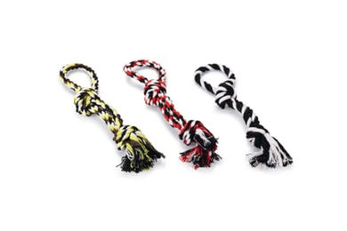 Beeztees Bino Hund Spieltau aus Baumwolle mit 2 Knoten bunt 25 cm - 25 cm – Bild 1 von 2