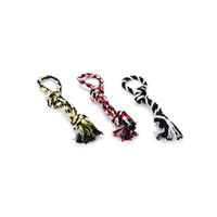 Produktbild von Beeztees Bino Hund Spieltau aus Baumwolle mit 2 Knoten bunt 25 cm - 25 cm