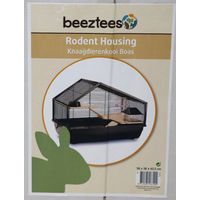 Produktbild von Beeztees Boas Nagerkäfig für Hamster aus Metall und Kunststoff Schwarz 58 x 38 x 43,5 cm