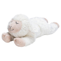 Beeztees Bowi Kuschelspielzeug für Welpen aus Plüsch in Weiß zur Beruhigung – Bild 1 von 6