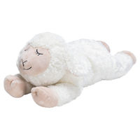 Produktbild von Beeztees Bowi Kuschelspielzeug für Welpen aus Plüsch in Weiß zur Beruhigung