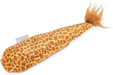 Produktbild von Beeztees Catnip Dschungel Giraffenschwanz Plüschspielzeug für Katzen in Braun und Bunt