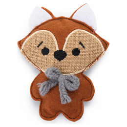 Beeztees Catnip Katzenspielzeug Fuchs Frey aus Stoff in Rot und Braun – Bild 1 von 4