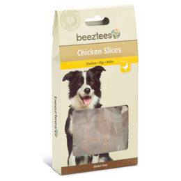 Beeztees Chicken Slices Hundesnack Huhn Trockenfleisch glutenfrei 8 x 90 g - 8 x 90 g – Bild 1 von 2