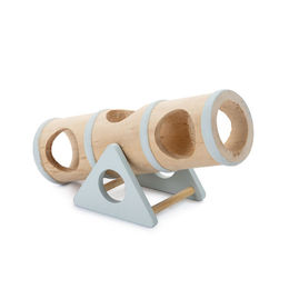 Beeztees Clovis Nager Spielzeug Tunnel aus Holz in Mintgrün 17 x 7,8 x 10 cm – Bild 1 von 6