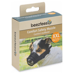 Produktbild von Beeztees Comfort Maulkorb für Riesenrassen aus Nylon schwarz XXL