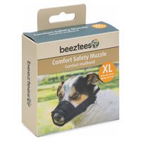 Produktbild von Beeztees Comfort Maulkorb verstellbar aus Nylon Schwarz XL