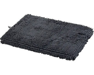Beeztees DGS Dirty Dog Cushion Hundekissen aus Plüsch Grau Größe L 62 x 44 cm – Bild 1 von 5