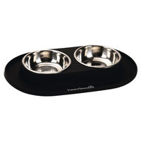 Produktbild von Beeztees Dinerset Hundenäpfe aus Silikon Schwarz 2 x 160 ml - 160 ml