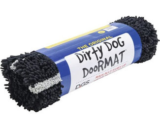 Beeztees Dirty Dog Schmutzmatte für Hunde Schwarz 90 x 66 cm aus Mikrofaser – Bild 1 von 11