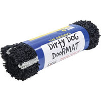 Produktbild von Beeztees Dirty Dog Schmutzmatte für Hunde Schwarz 90 x 66 cm aus Mikrofaser