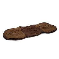 Produktbild von Beeztees Dirty Dog Shammy Handtuch für Hunde aus Mikrofaser Braun 80x35 cm