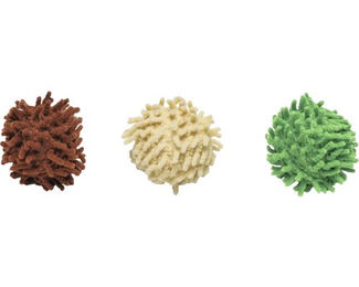 Beeztees Dschungel Ruffles Katzenspielzeug Ball aus Polyester mit Katzenminze bunt – Bild 1 von 12