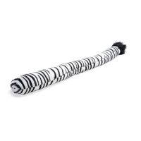 Produktbild von Beeztees Dschungel Zebraschwanz Hundespielzeug aus Plüsch Schwarz/Weiß