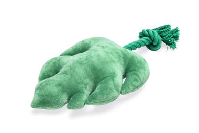 Beeztees Dschungelblatt Plüschspielzeug für Hunde in Grün – Bild 1 von 4