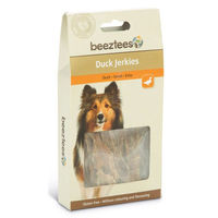 Produktbild von Beeztees Duck Snack Jerkies Trockenfleisch Ente glutenfrei 60 g